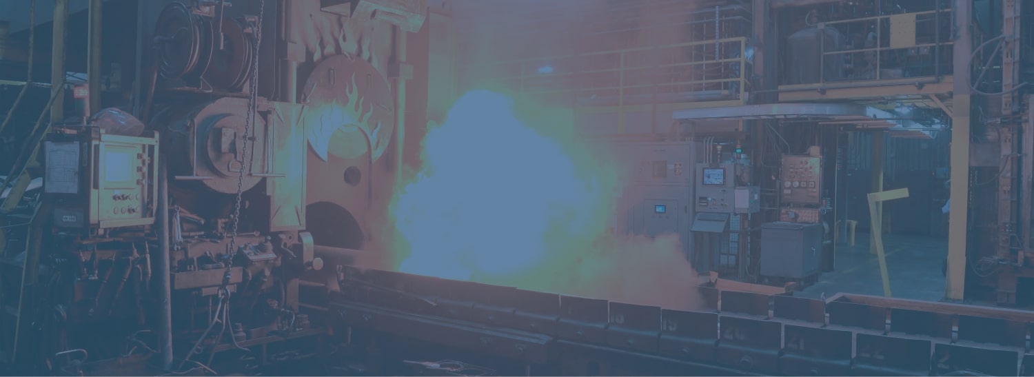 Machinery with large flame in center
